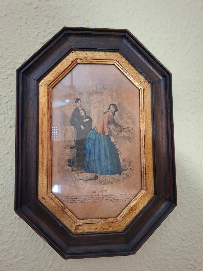 Tableau avec tissus, Antiquités & Art, Enlèvement