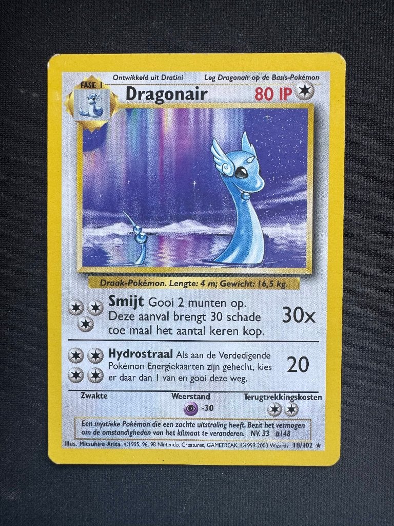Dragonair BS 18, Hobby en Vrije tijd, Verzamelkaartspellen | Pokémon, Nieuw, Losse kaart, Ophalen of Verzenden