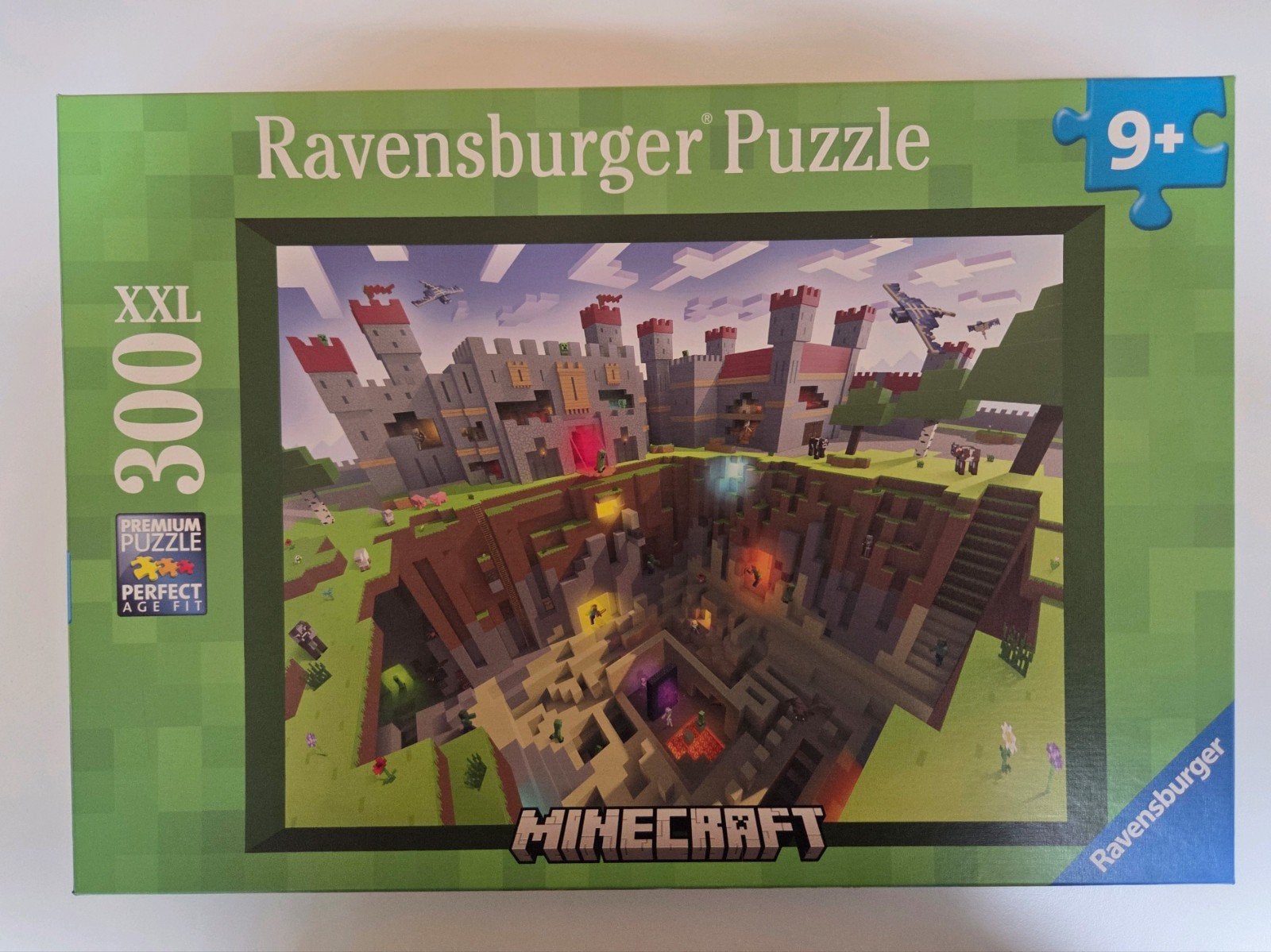 Ravensburger Minecraft Puzzel XXL – 300 Stukjes – Compleet, Ophalen, Minder dan 500 stukjes, Zo goed als nieuw, Legpuzzel