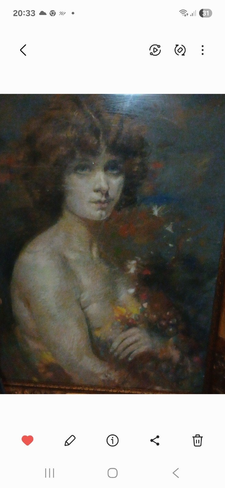 Pastel op karton 1917?, Antiquités & Art, Art | Peinture | Classique, Enlèvement, Pastel, Papier