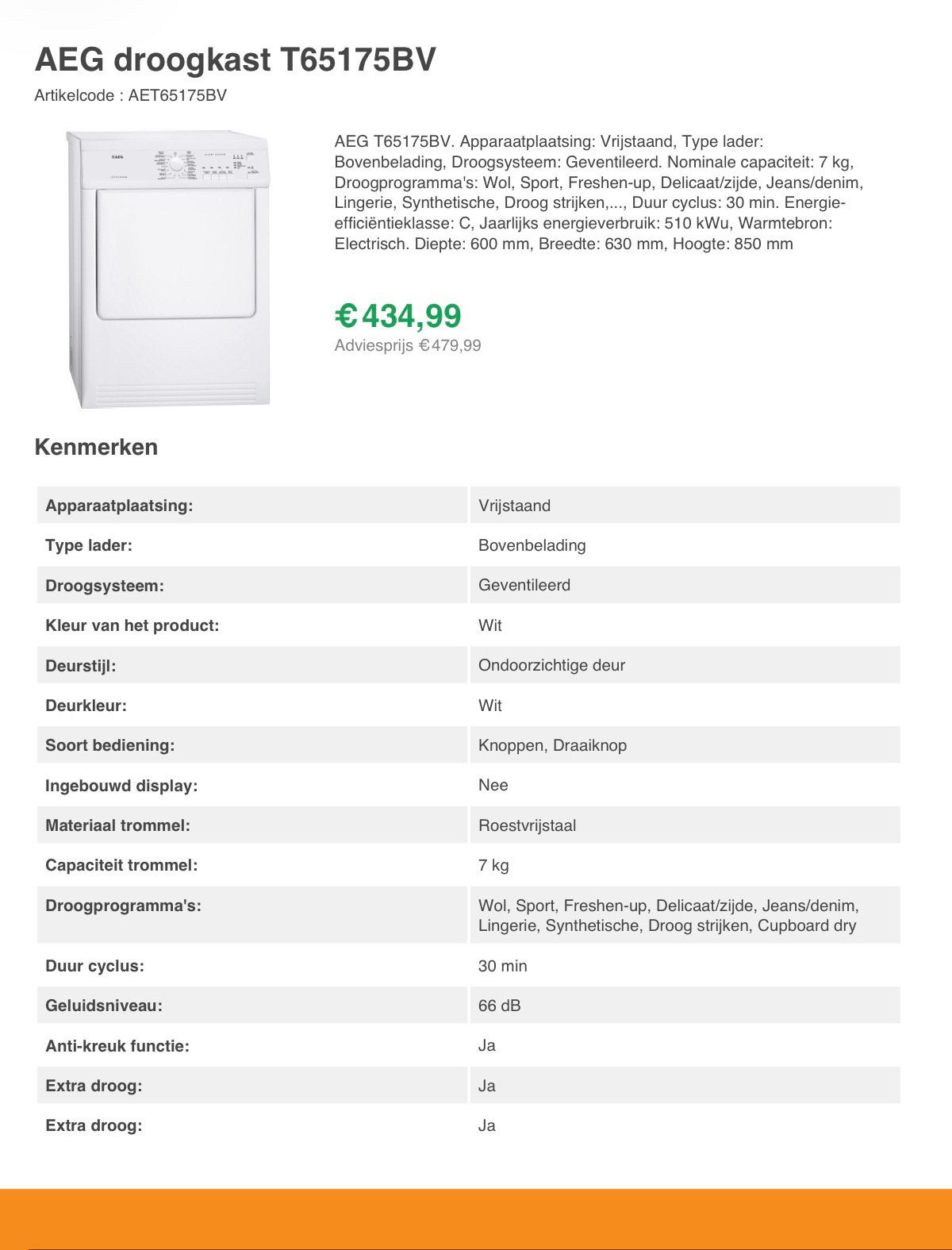 Niuwe!!! AEG nog in de verpakking, Ophalen, Nieuw