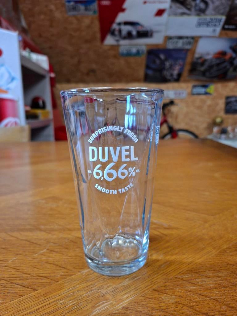 Duvel glas 6,66%, Verzamelen, Ophalen of Verzenden, Nieuw, Bierglas