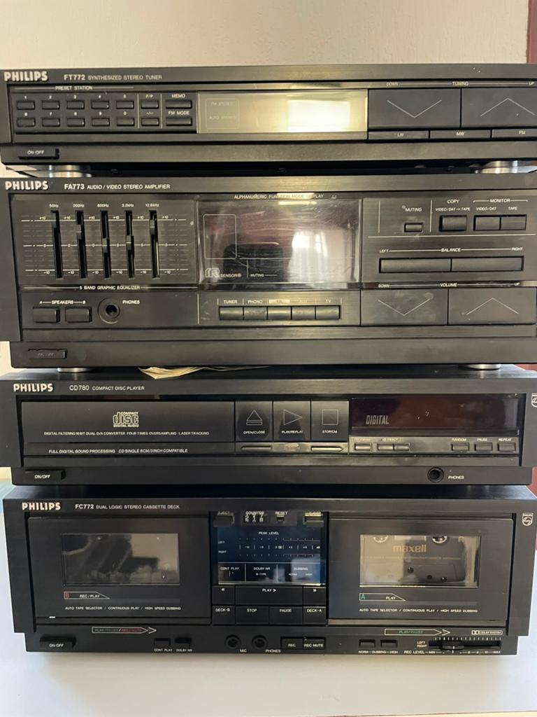 Philips stereo keten set 4 stuks, Audio, Tv en Foto, Stereoketens, Ophalen, Gebruikt, Philips