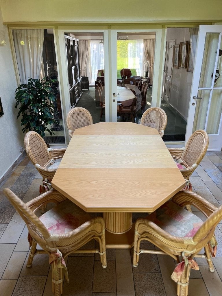 Table avec 6 chaises, 200 cm ou plus, 100 à 150 cm, Enlèvement, Utilisé