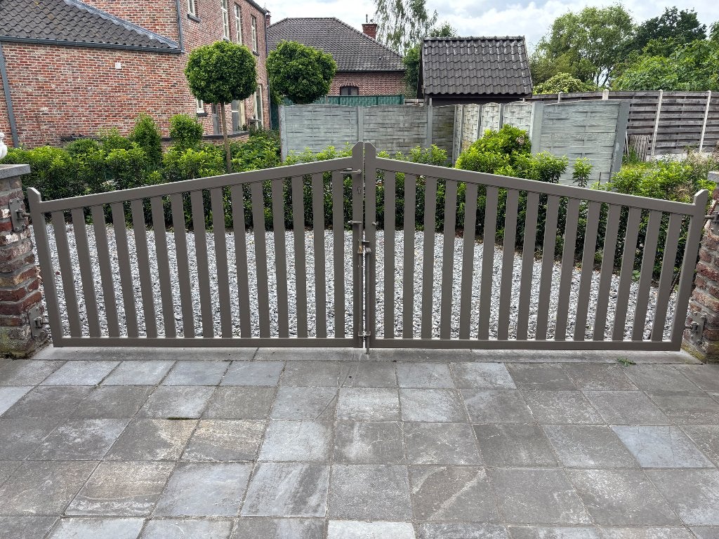 portail, Jardin & Terrasse, 200 cm ou plus, Portail battant, Comme neuf, Enlèvement