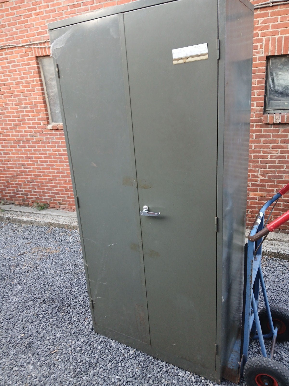 metalen kast met roede, Enlèvement, Utilisé, Métal
