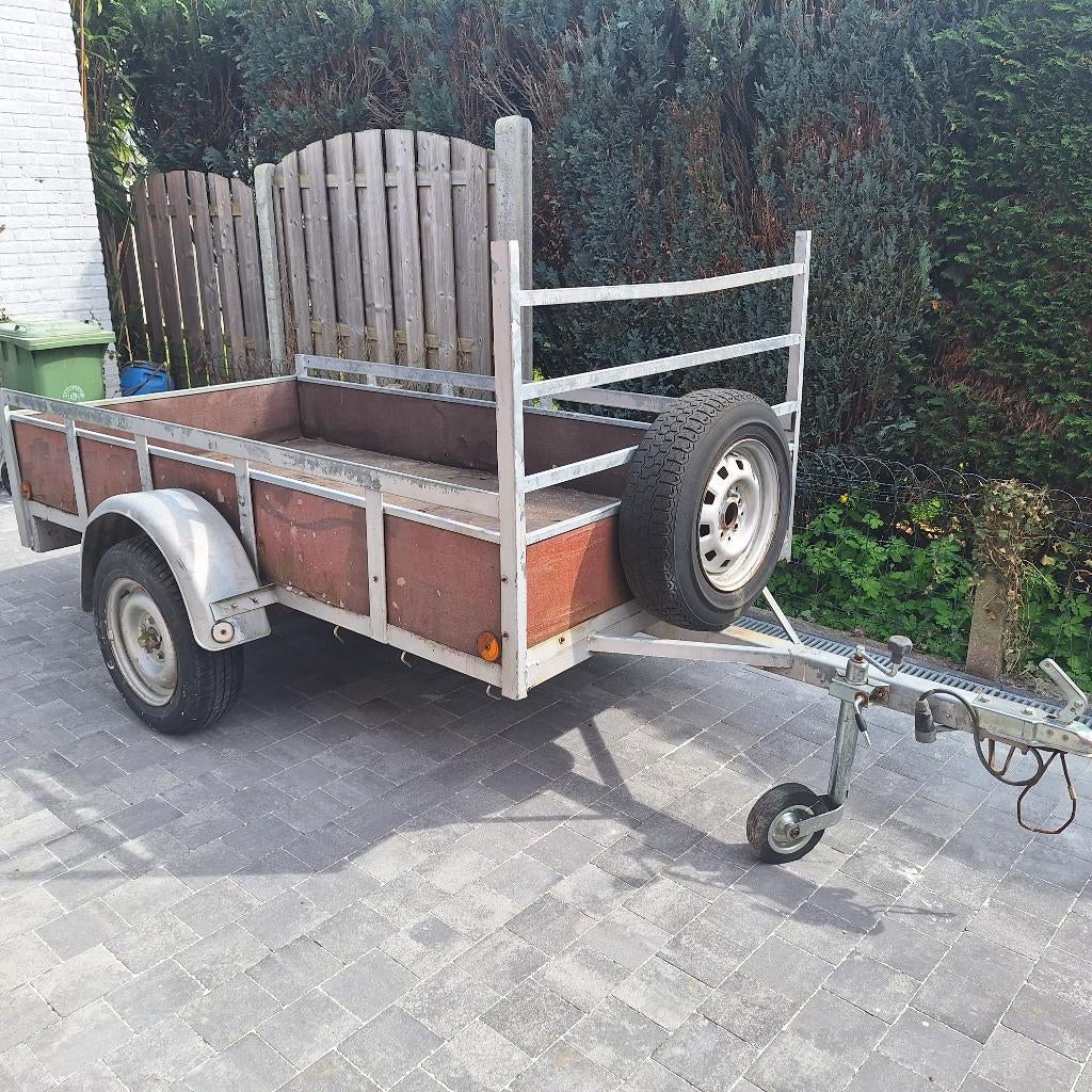 Aanhangwagen - enkel as, Auto diversen, Aanhangers en Bagagewagens, Ophalen, Gebruikt