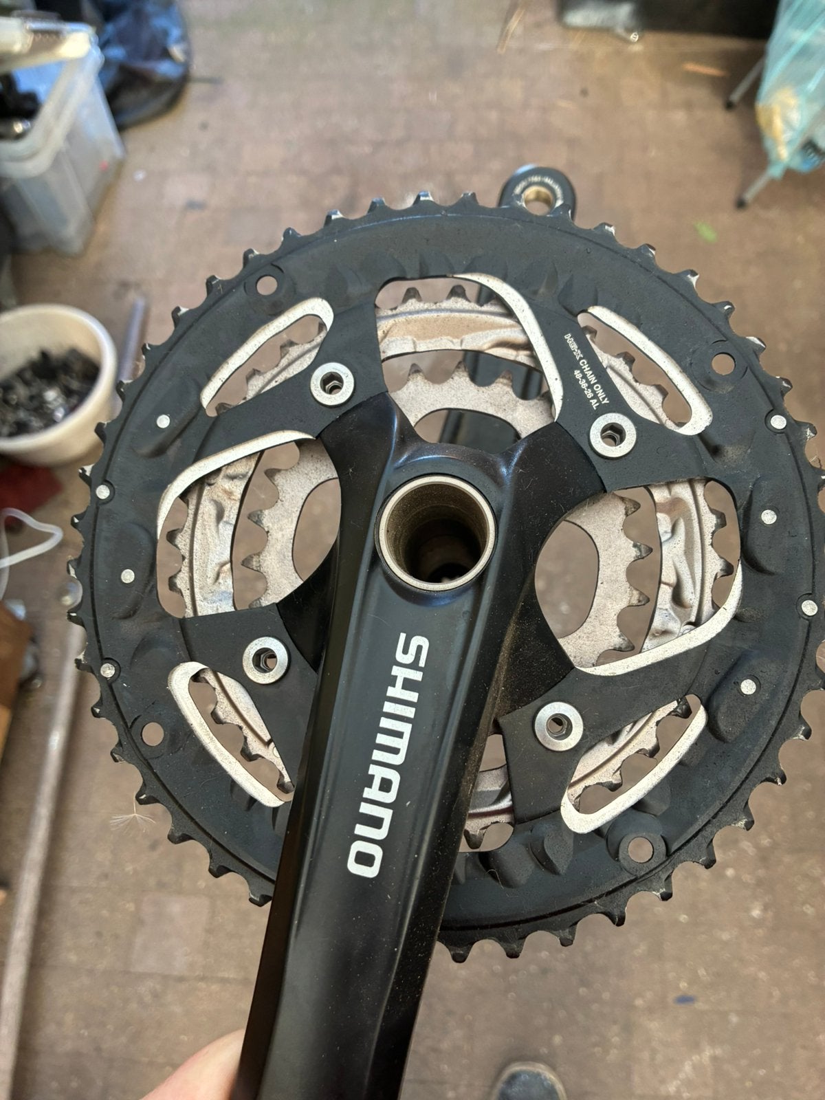 Shimano crancstel, Fietsen en Brommers, Ophalen, Nieuw, Mountainbike, Crankstel of Pedalen
