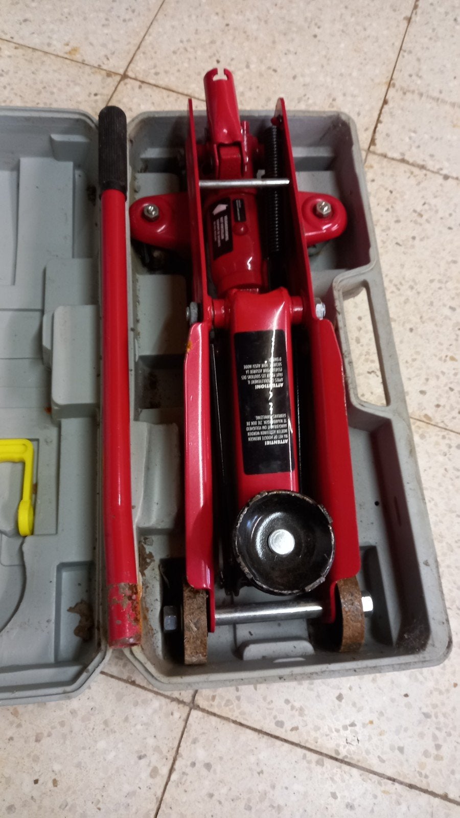 Cric rouleur hydraulique Top Craft - 2T - en coffret, Enlèvement, Hydraulique