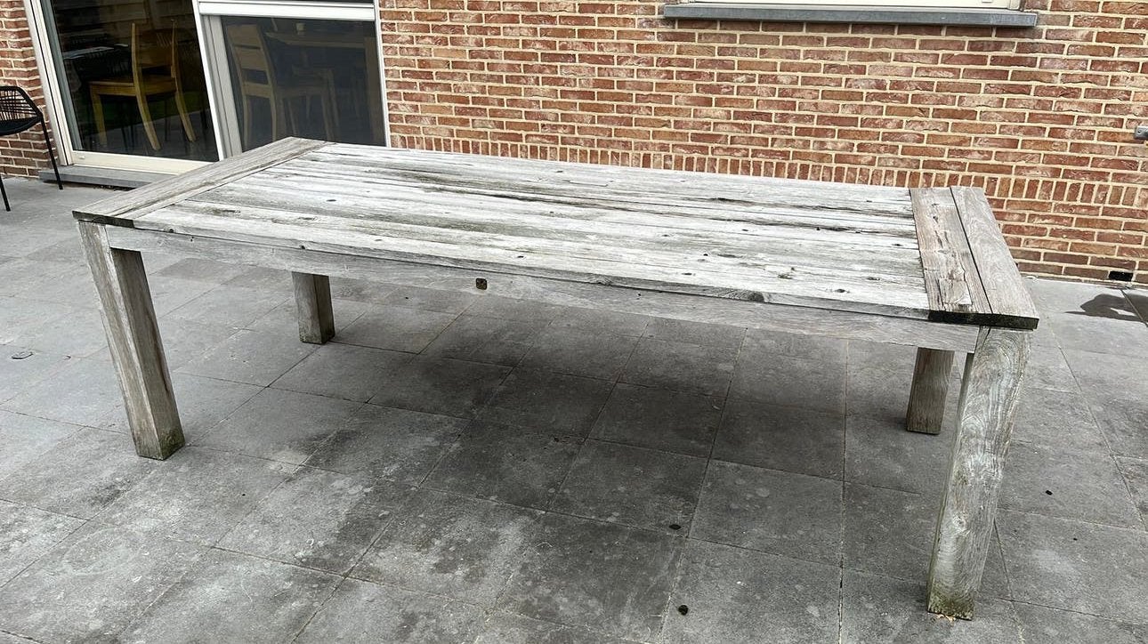 Houten tuintafel, Ophalen, Gebruikt, Rechthoekig, Hout