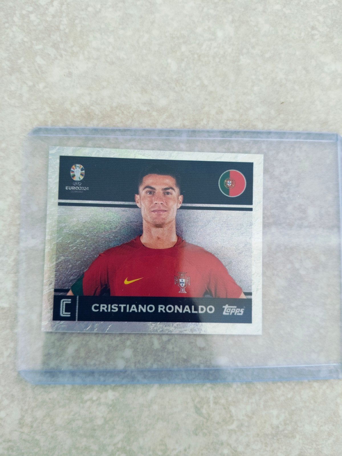 topps Euro 2024 Christiano Ronaldo sticker, Ophalen of Verzenden, Sticker