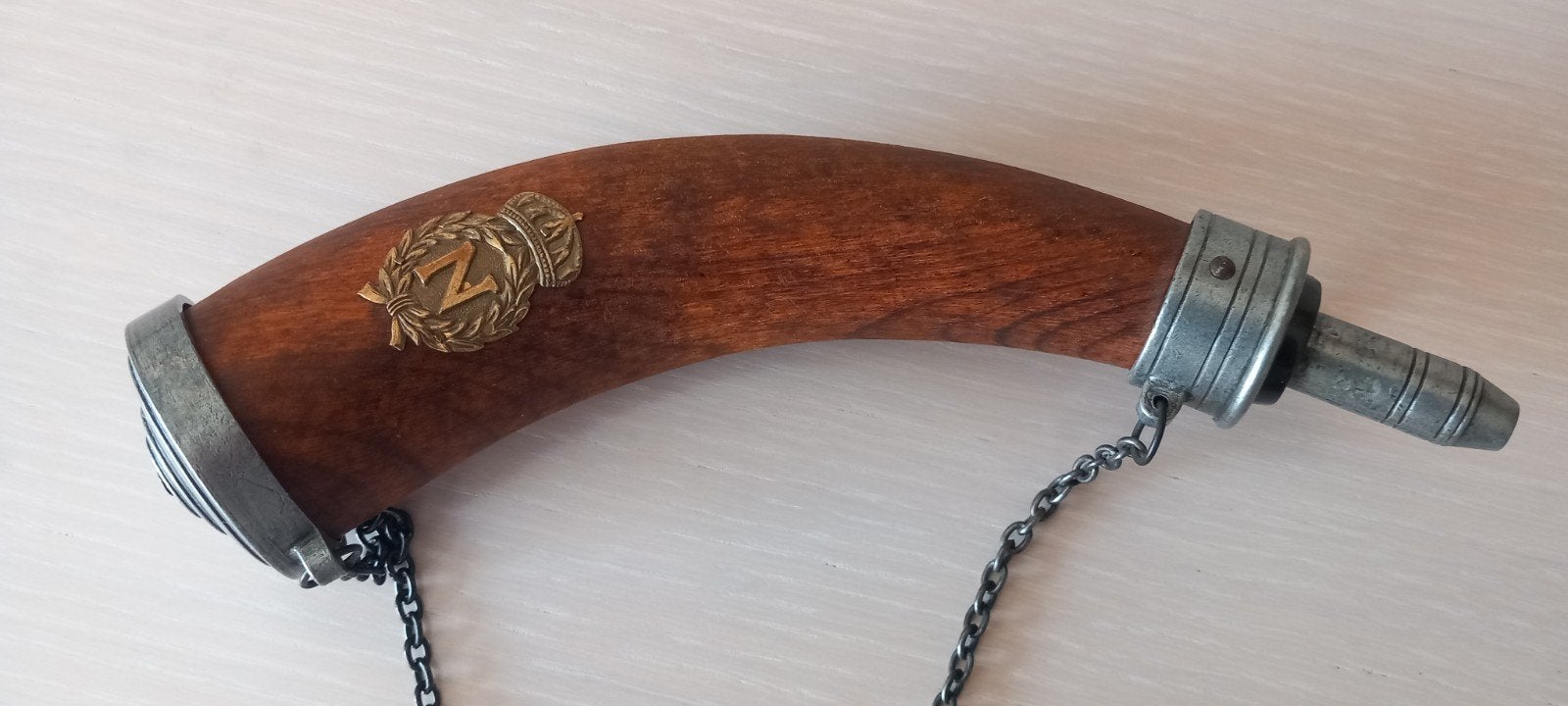 Decoratieve Kruithoorn replica Napoleontische stijl, Verzamelen, Ophalen