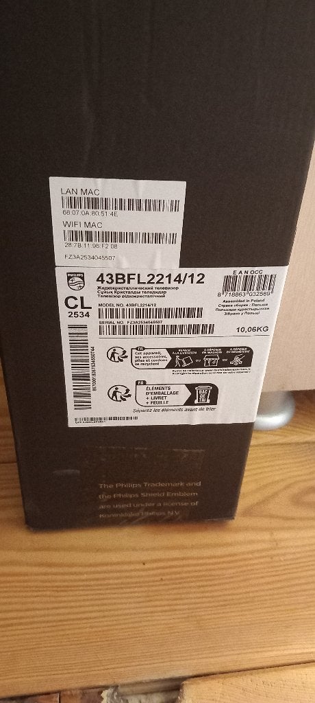 Gloednieuwe TV philips 43BFL2214/12, Audio, Tv en Foto, Ophalen, Nieuw, Philips