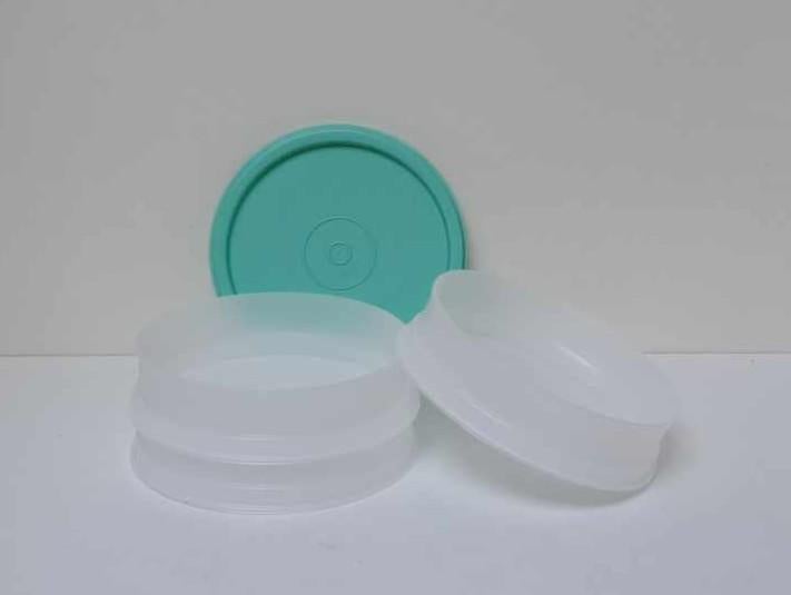 Tupperware™ « Igloo Empilable ronde » blanc et vert, Maison & Meubles, Envoi, Neuf, Vert, Boîte