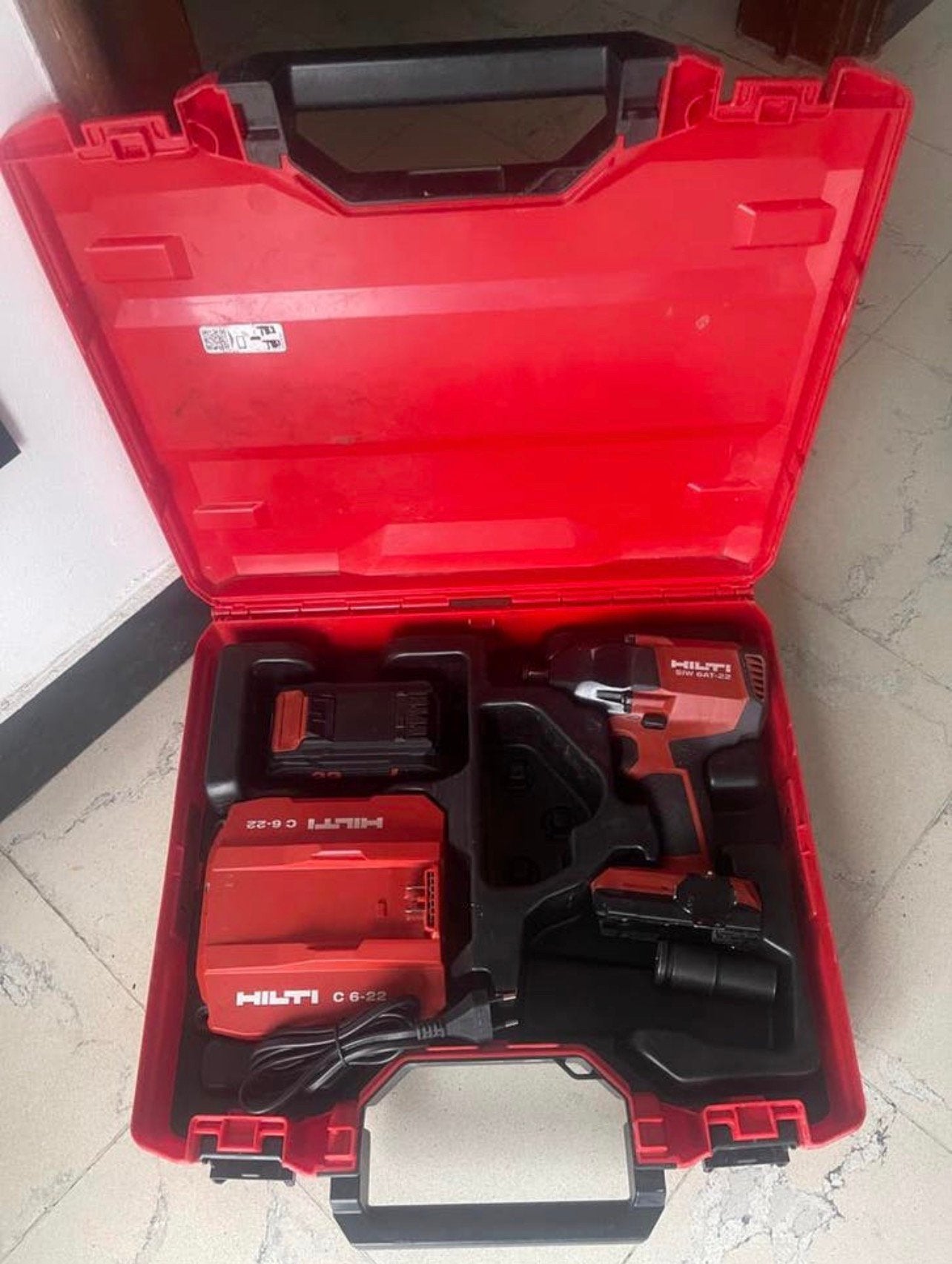 Clé à choc Hilti SIW 6AT-22 + batterie + chargeur + mallette, Bricolage & Construction, Boîtes à outils, Comme neuf, Enlèvement ou Envoi