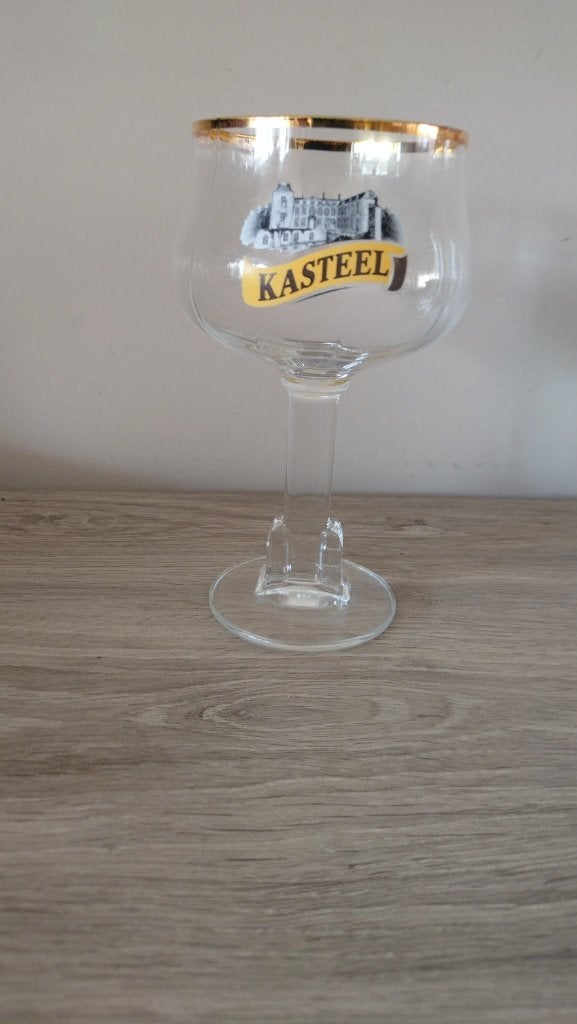 Glas kasteelbier, Verzamelen, Ophalen of Verzenden, Zo goed als nieuw, Bierglas