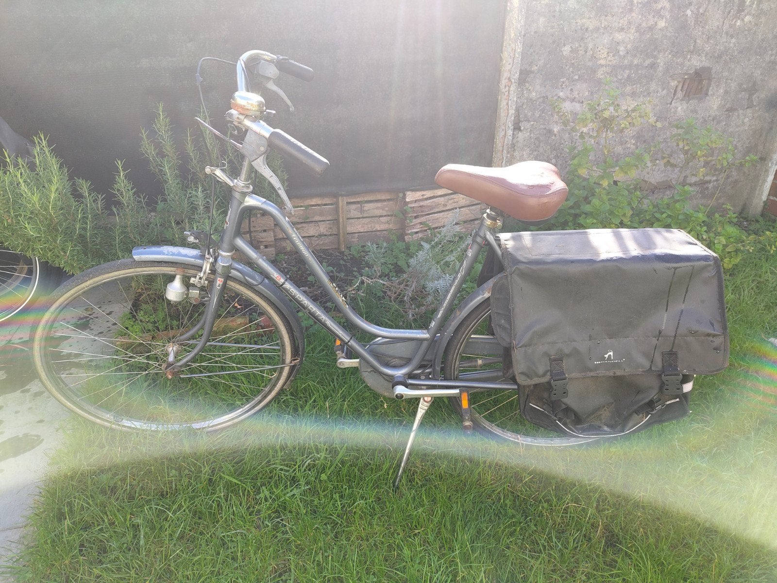 Sparta damesfiets, Ophalen, Sparta, Gebruikt, Velgrem