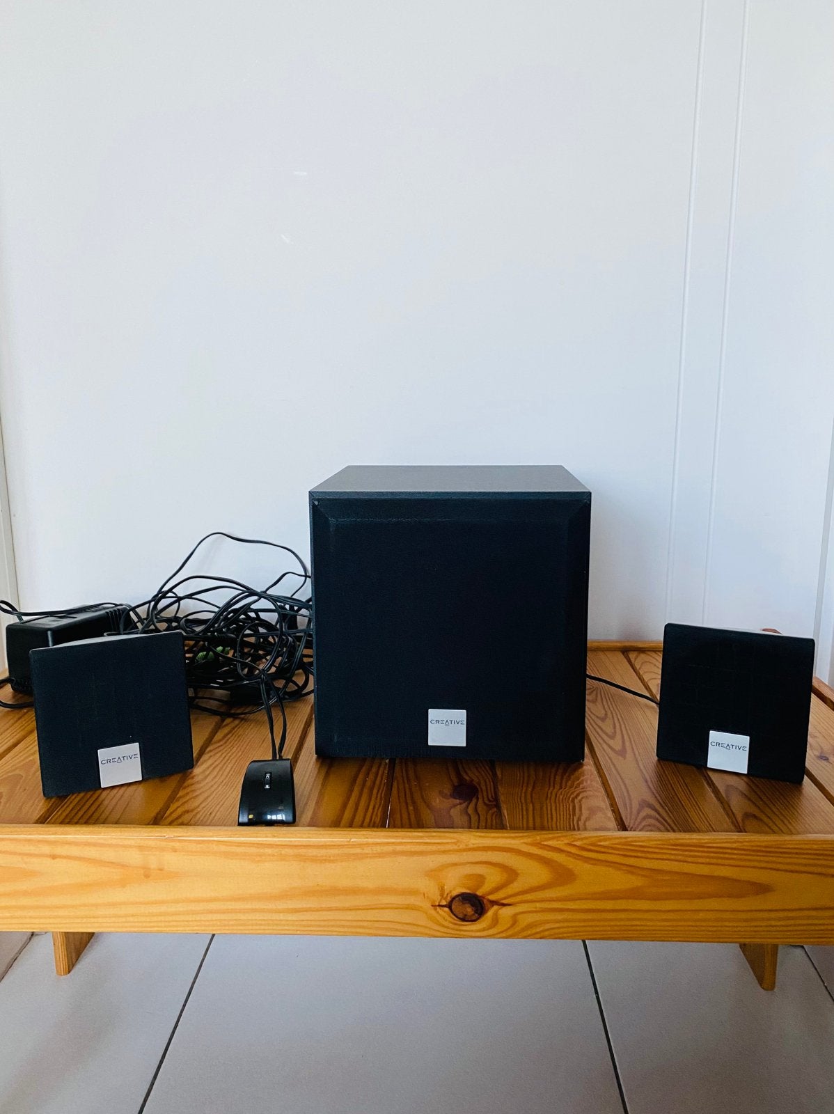 PC-multimedialuidsprekersysteem, Computers en Software, Pc speakers, Gebruikt, Audiokanaal 2.1, Ophalen of Verzenden