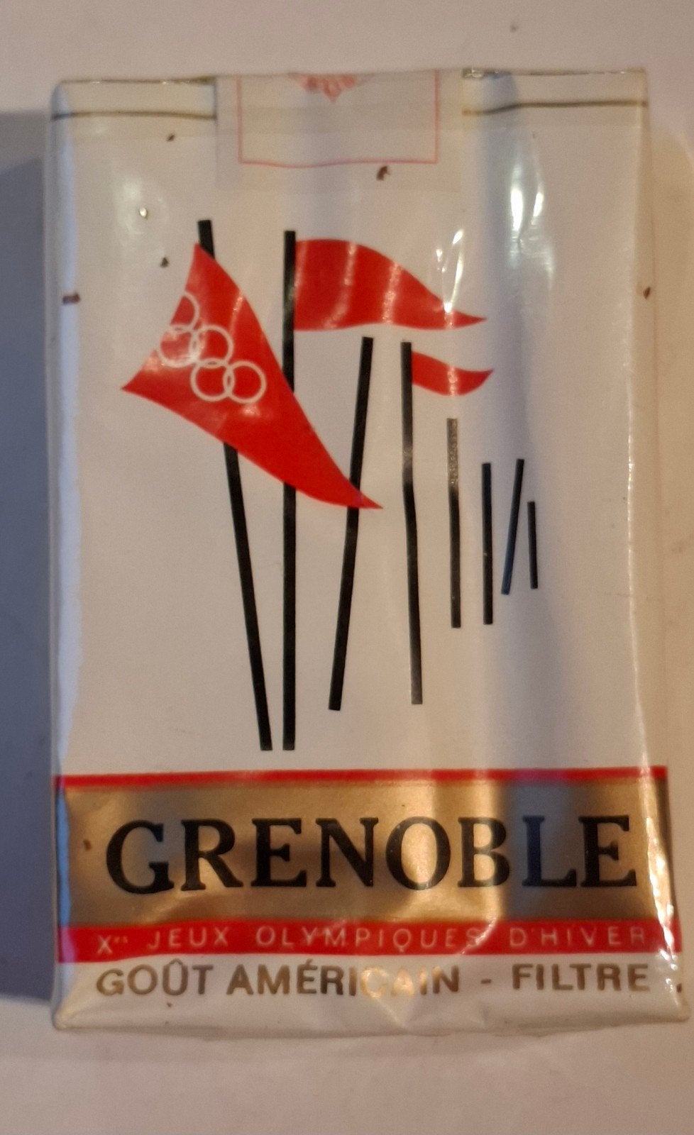 vintage pakje Grenoble sigaretten 1968 Olympische Spelen., Verzamelen, Ophalen of Verzenden