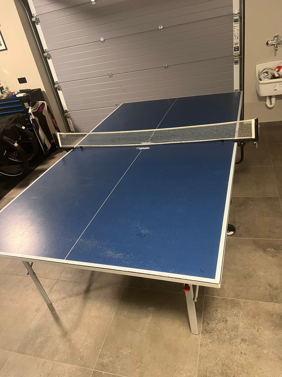 Pingpong tafel, Sport en Fitness, Tafeltennis, Ophalen, Zo goed als nieuw, Tafel Indoor, Verrijdbaar