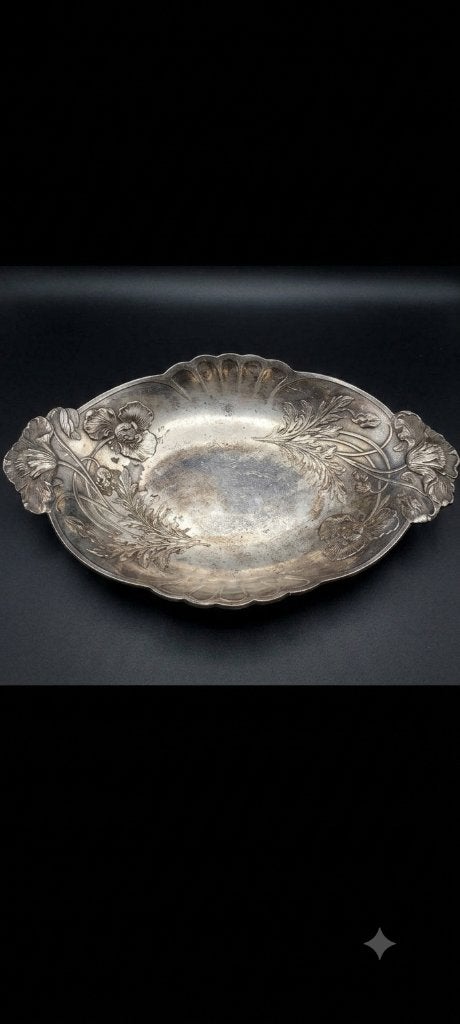 Coupe Gallia Christofle Art Nv (1900-1908)  mod Coquelicots, Enlèvement, Métal