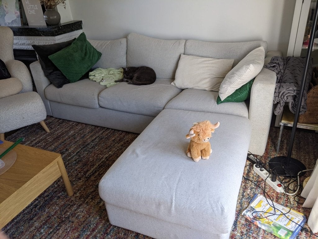 Zetel IKEA Vimle 3-zit (gratis bij ophaling vandaag), Huis en Inrichting, Ophalen, Scandinavisch/modern, Gebruikt, Driepersoons