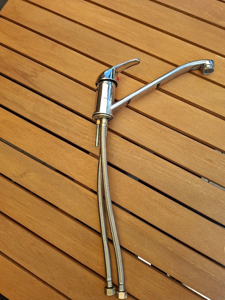 Mitigeur inox pour évier de cuisine, Maison & Meubles, Enlèvement, Utilisé