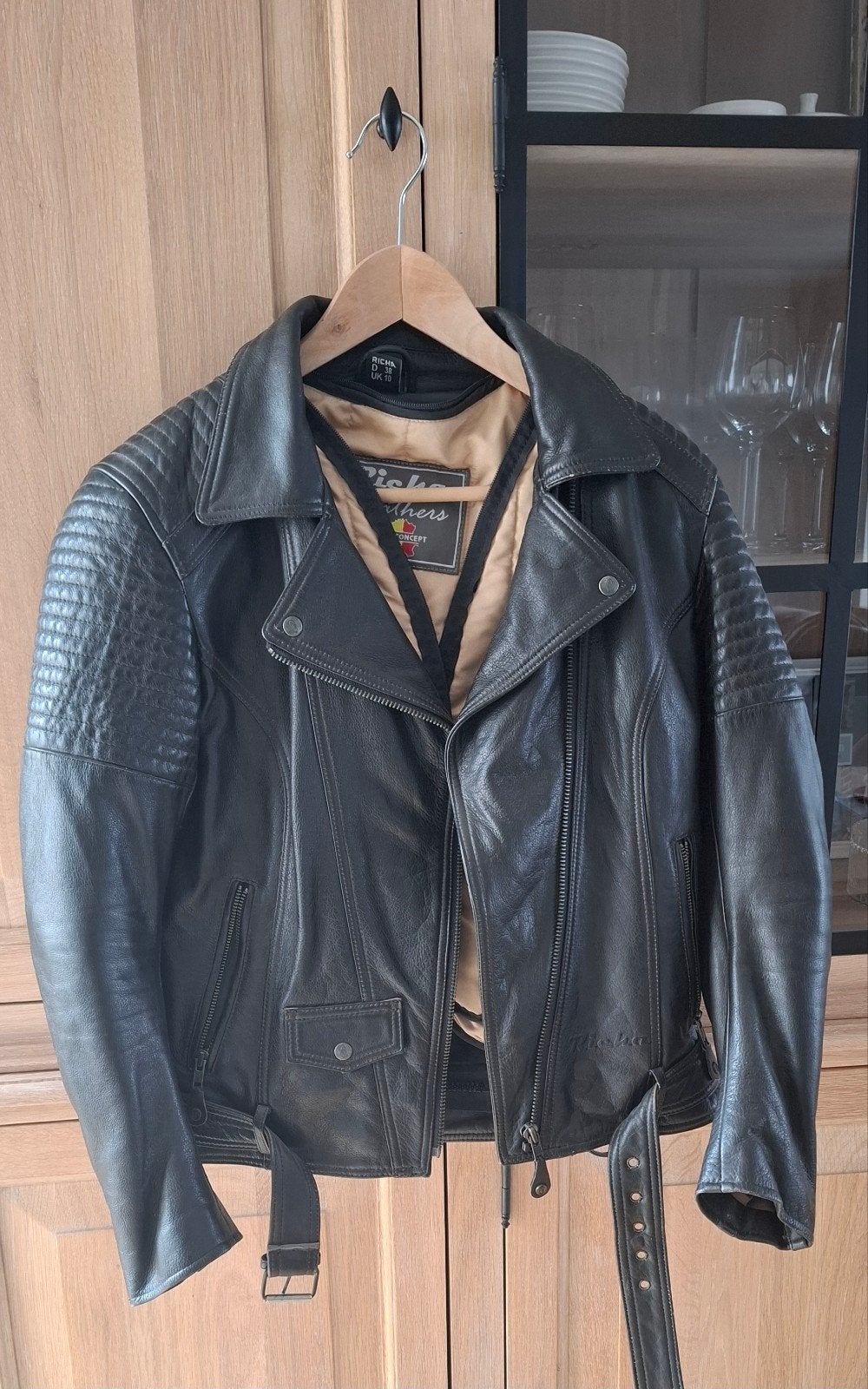 RICHA lederen motorvest dames, maat 38, Motoren, Ophalen, Nieuw zonder kaartje, Dames, Jas | leer