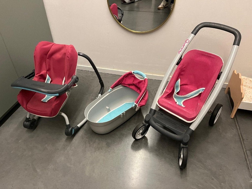 Smoby Quinny poppenwagen - kinderwagen 3in1, Gebruikt, Quinny, Duowagen, Ophalen