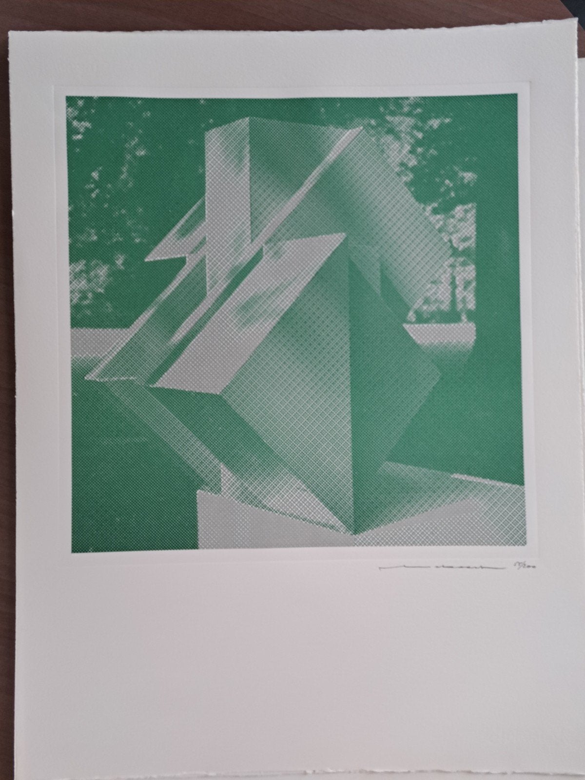 BEKAERT Piet "Geometrie " zeefdruk, Ingelijst, Ophalen of Verzenden, Zeefdruk