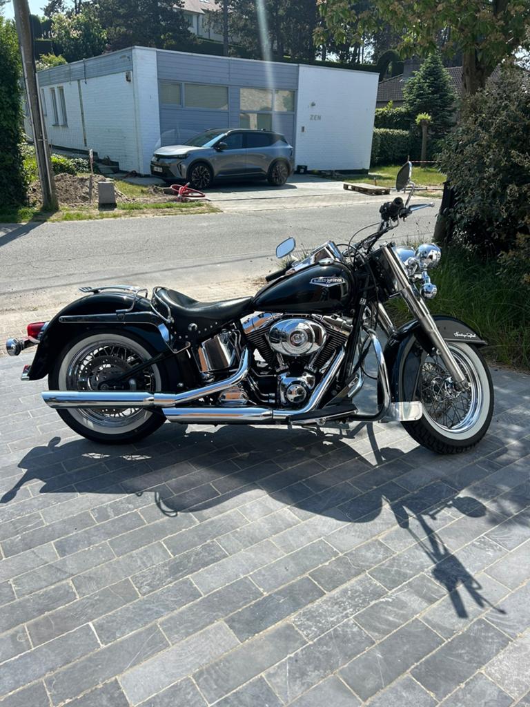 Harley-Davidson Softail Heritage zwart, Gebruikt, Particulier, Meer dan 35 kW, Handgeschakeld