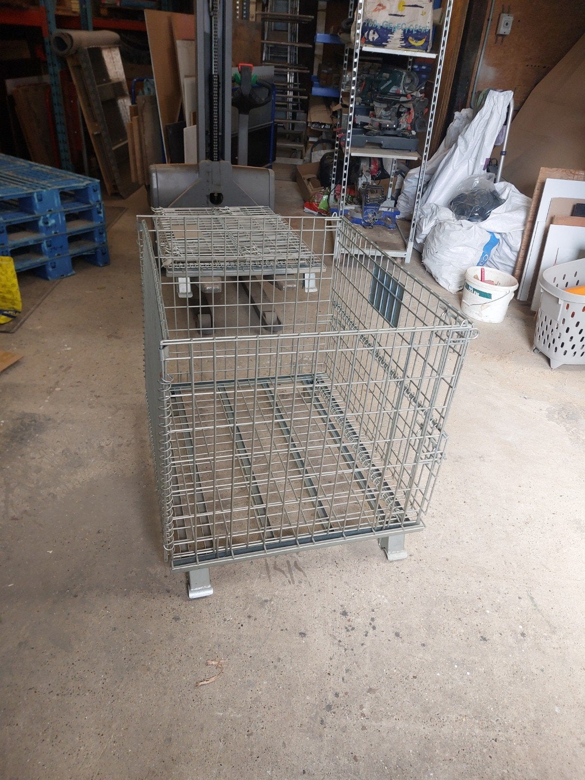 Plooibare Stalen mand 800x1000x800hoog, Ophalen of Verzenden