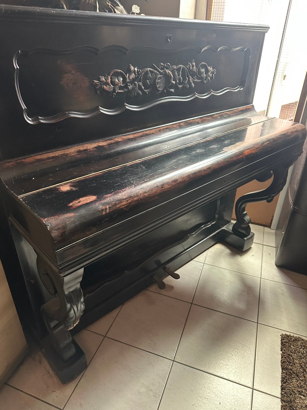 Buffetpiano, Ophalen, Gebruikt