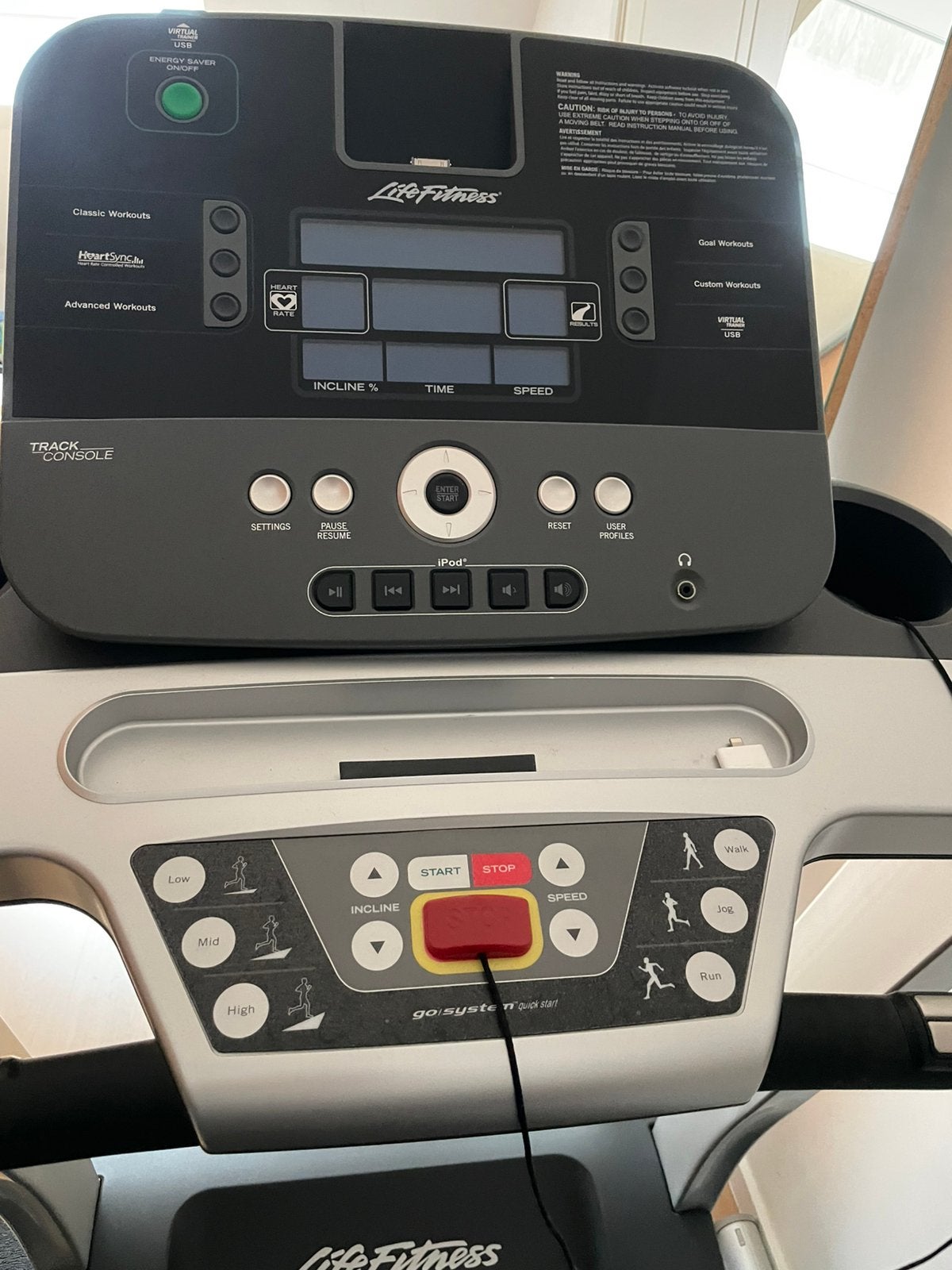 Loopband Life fitness, Sport en Fitness, Ophalen, Zo goed als nieuw, Loopband