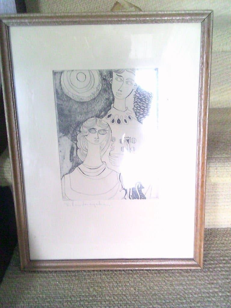 prachtige tekening gete rita vandereycken, Antiquités & Art, Art | Dessins & Photographie, Enlèvement, Dessin, Dessin à la plume