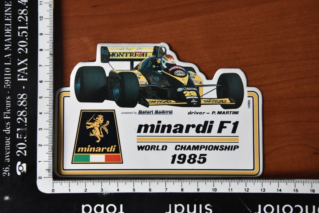 Autocollant  vintage F1 - 1985, Verzamelen, Stickers, Ophalen of Verzenden