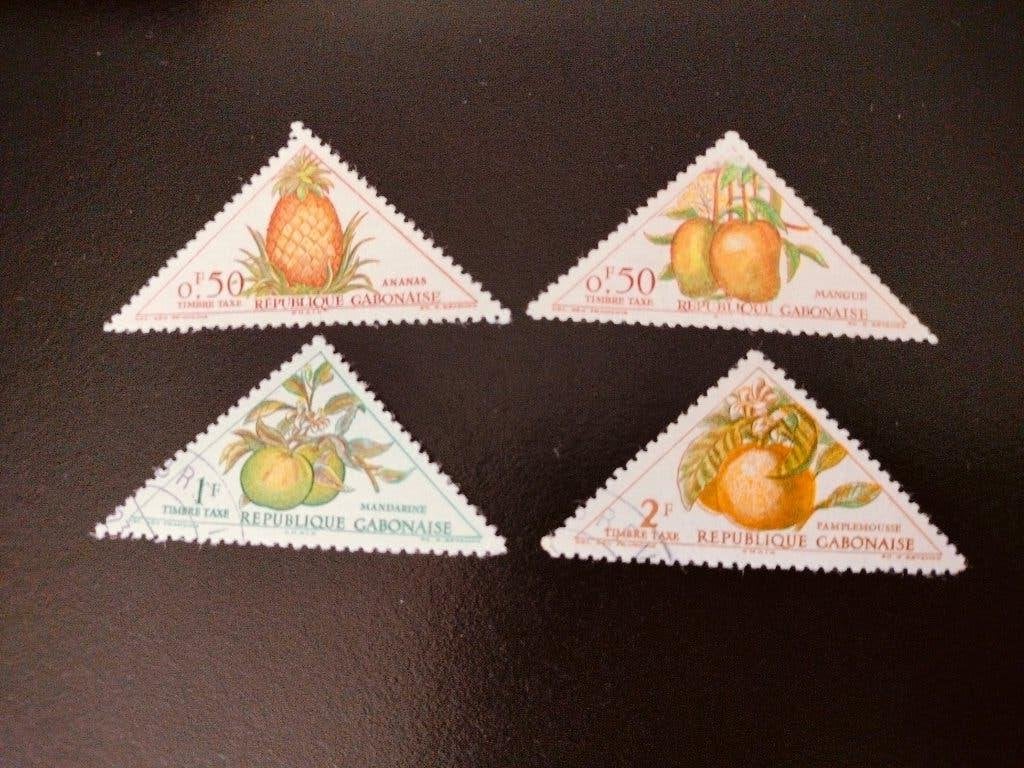 Gabon 1962 - taxe, ananas, mangue, mandarine, pamplemousse, Envoi, Autres pays, Affranchi