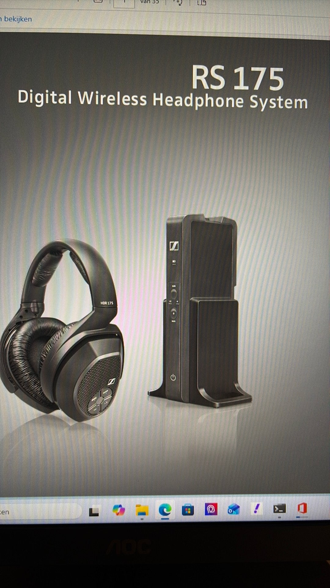 Casque Sennheiser CSR 175, Enlèvement, Comme neuf