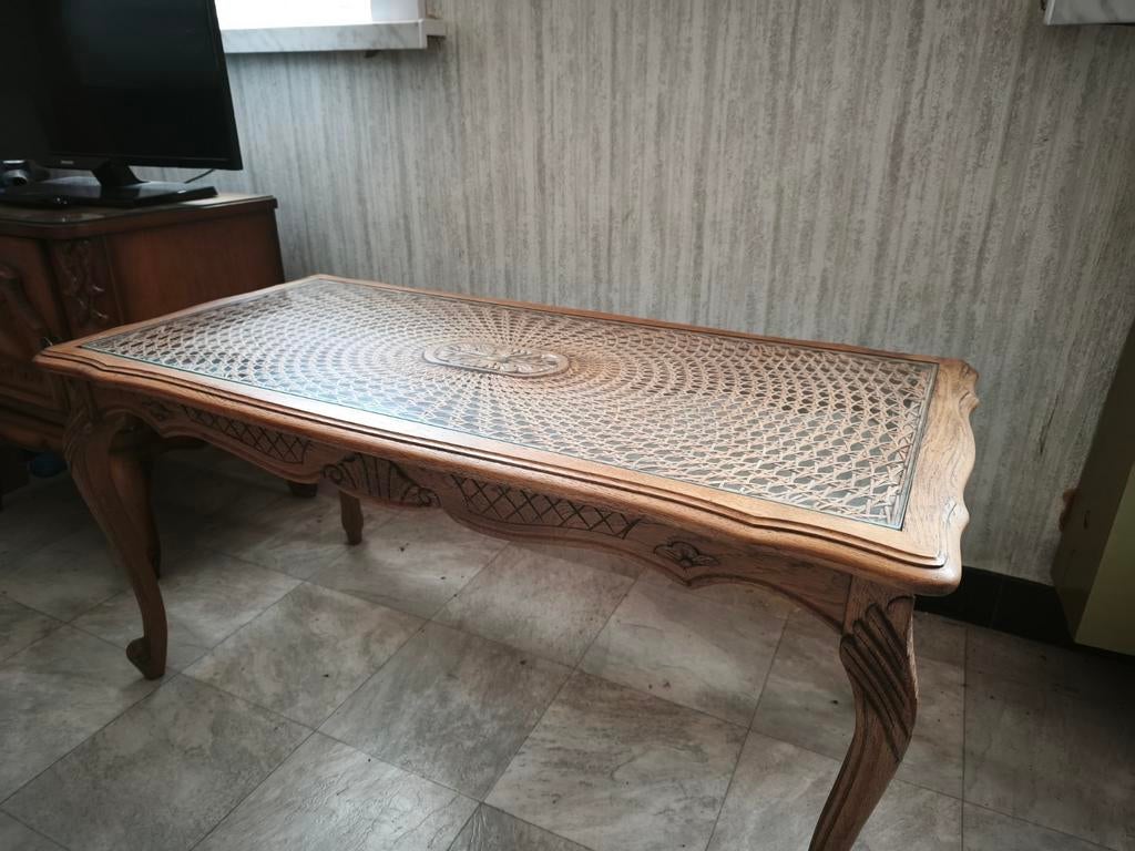 Vintage salontafel stijl Louis XV, Antiek en Kunst, Ophalen