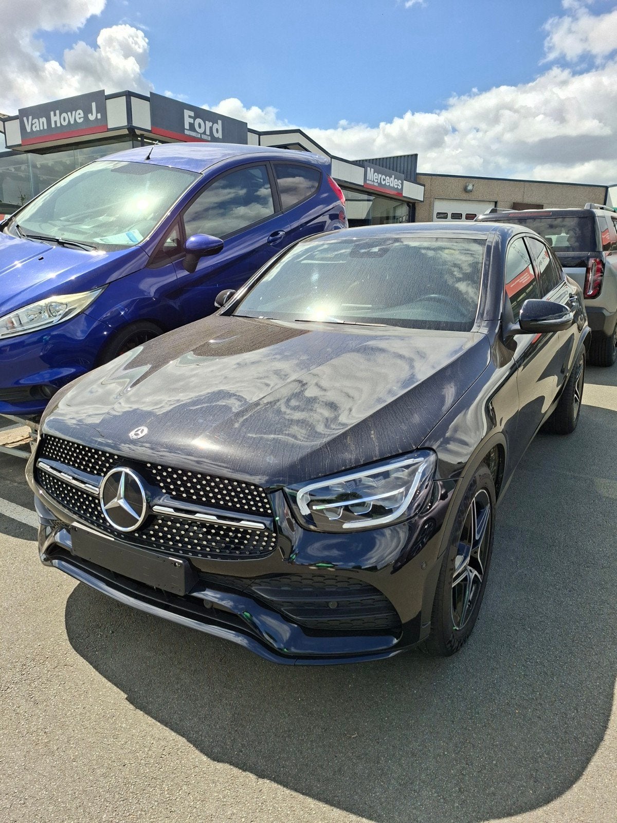 Mercedes GLC Coupé 250 benzine hybride AMG-PACK, Auto's, Automaat, Parkeerassistent, Euro 6, Zwart