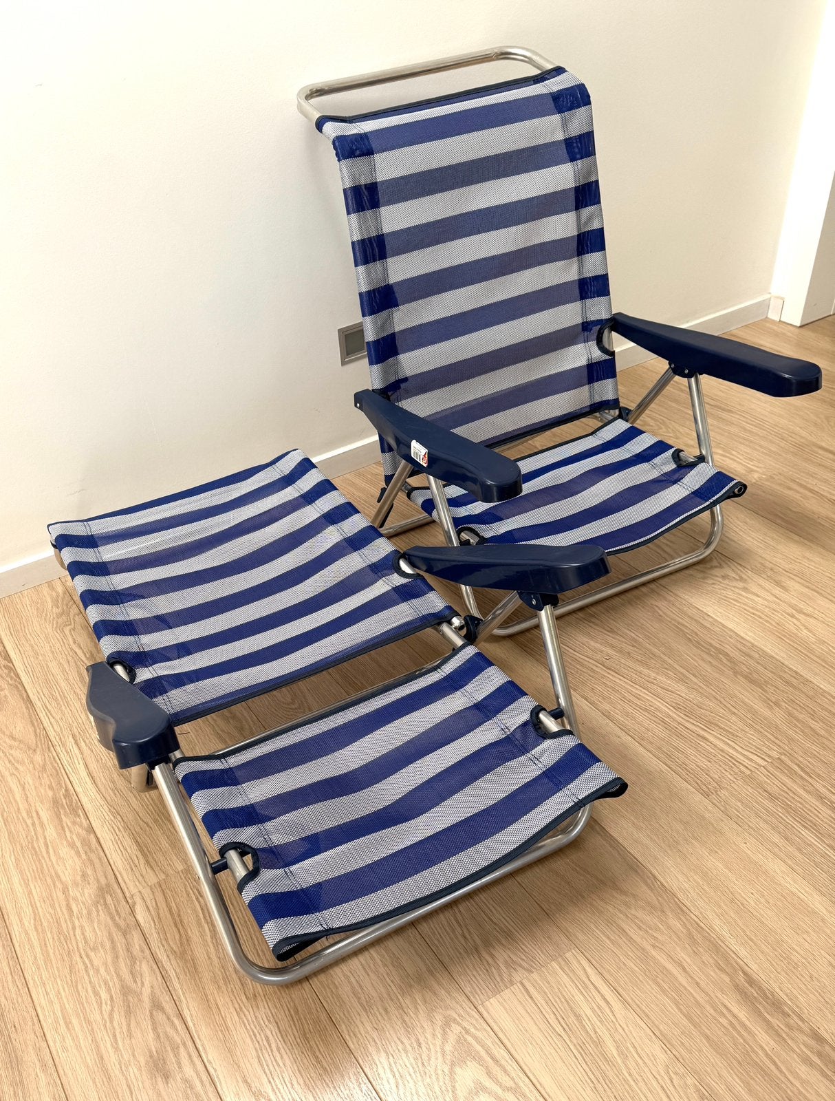 Set van 2 superlichte ligzetels voor kamperen en strand, Ophalen, Zo goed als nieuw