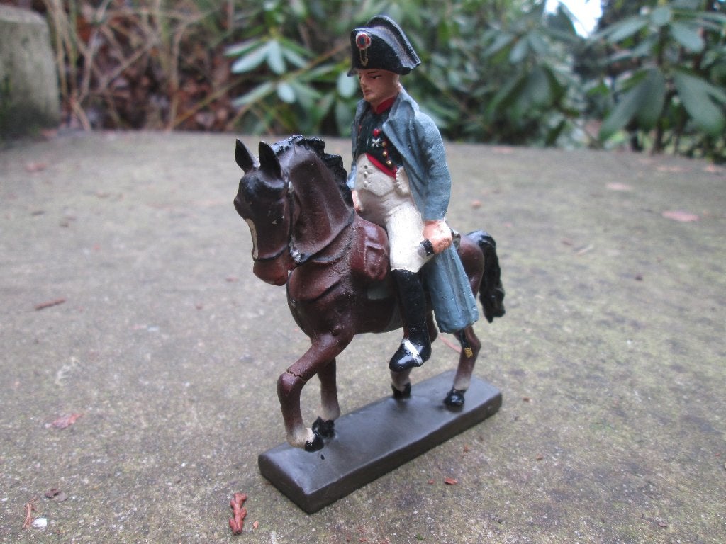 LINEOL speelgoed elastolin Napoleon te paard TOP stuk., Verzamelen, Ophalen of Verzenden