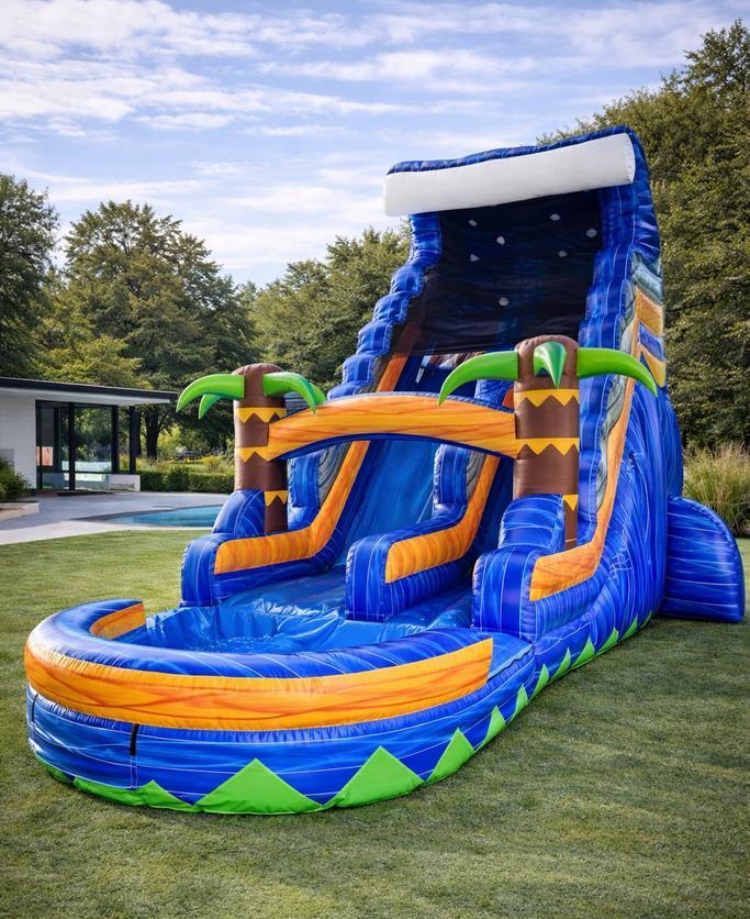 Springkasteel multiplay stormbaan glijbaan te koop, Ophalen, Nieuw