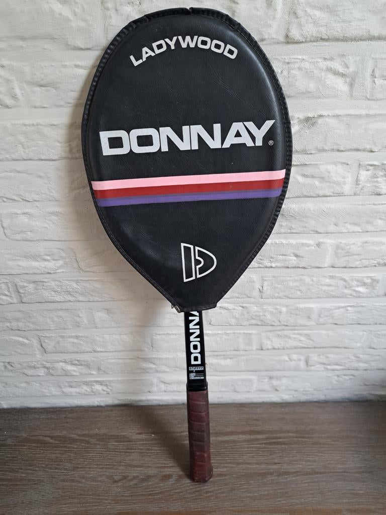 Vintage donnay hout grafiet samengestelde tennis rakket, Ophalen