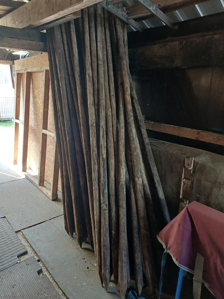 Weidepalen, omheining, Tuin en Terras, Palen, Balken en Planken, Ophalen of Verzenden