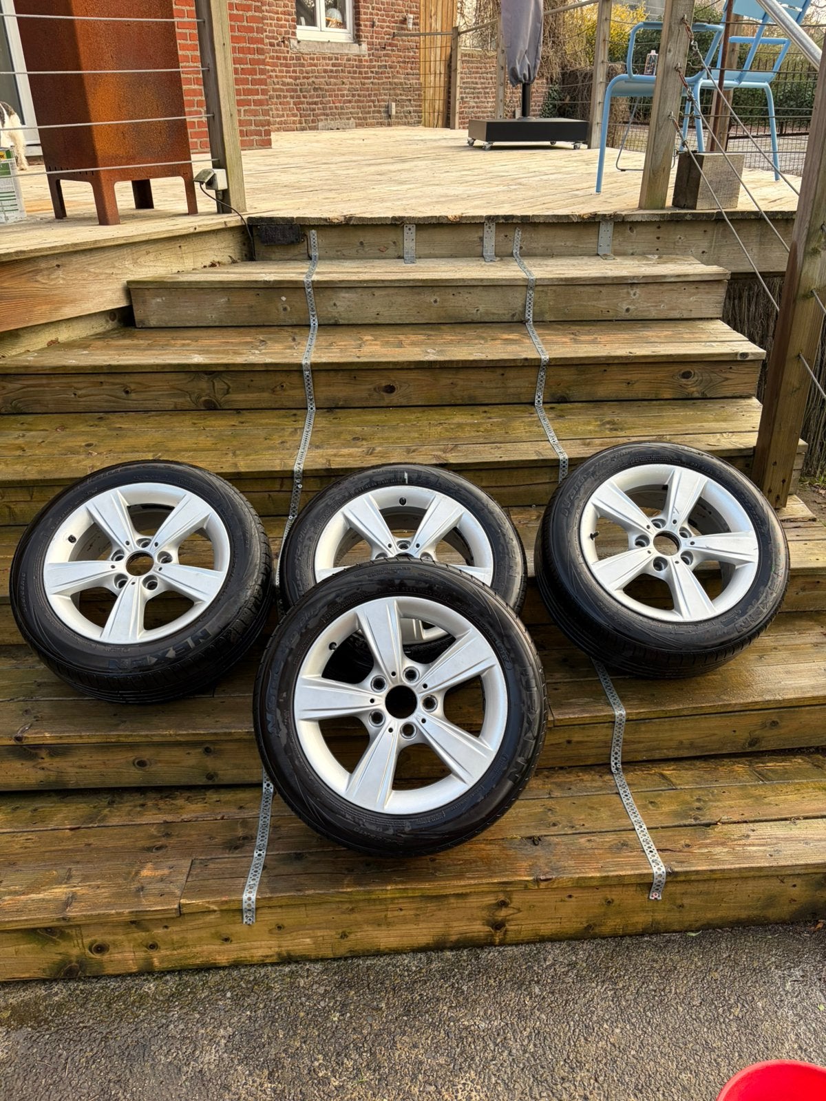 4 jantes BMW OEM Styling 376 16” +pneus été Nexen 205/55 R16, 16 pouces, Pneus été, Pneu(s), Enlèvement
