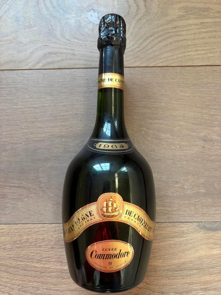 champagne de castellane 1964 cuvee commodore, Enlèvement, Comme neuf, Champagne
