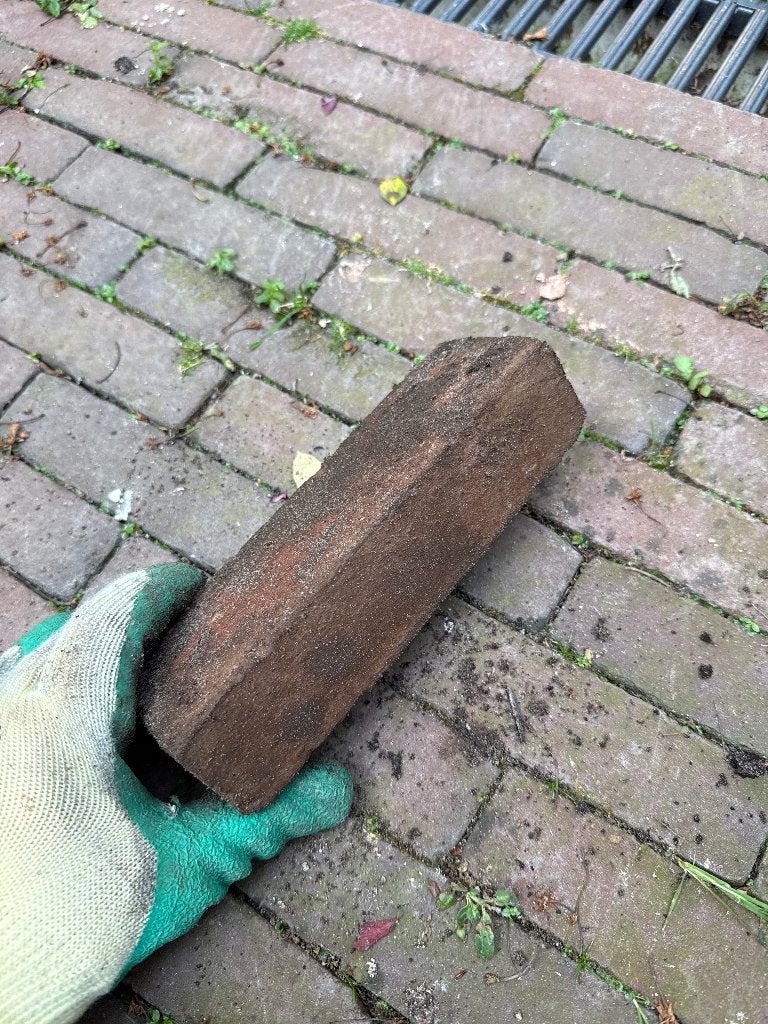 4m2 baksteen voor terras/tuinpad…, Doe-het-zelf en Bouw, Metselstenen, Ophalen, Zo goed als nieuw
