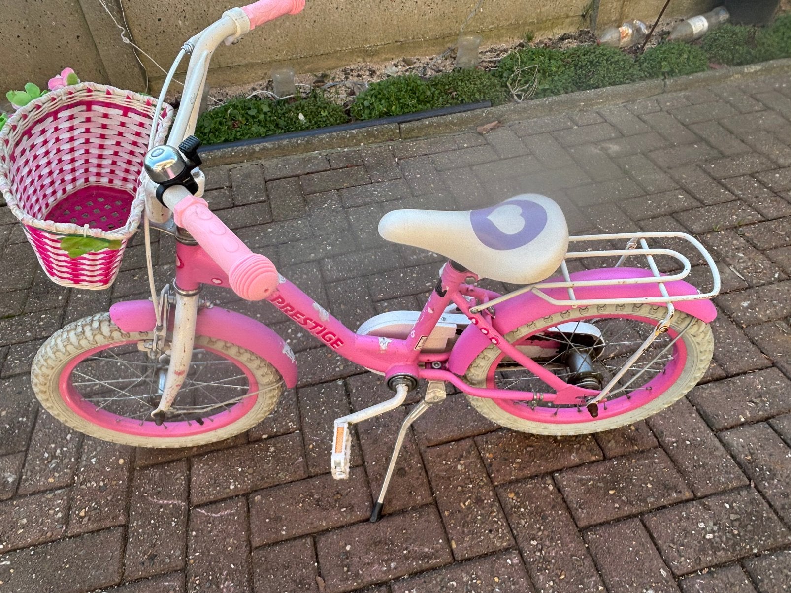 Kinderfiets 16 inch, Fietsen en Brommers, Fietsen | Meisjes, Ophalen, Gebruikt, Terugtraprem, 16 inch