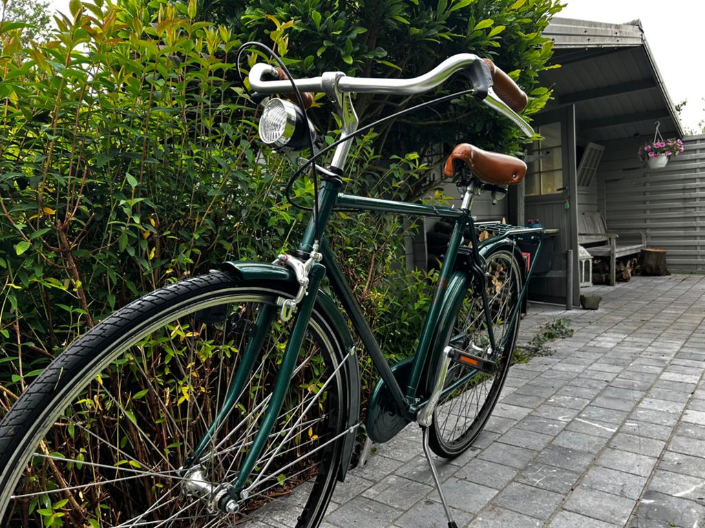 Vintage stadsfiets, Fietsen en Brommers, Fietsen | Heren | Herenfietsen, Velgrem, Zo goed als nieuw, 53 tot 57 cm, Ophalen